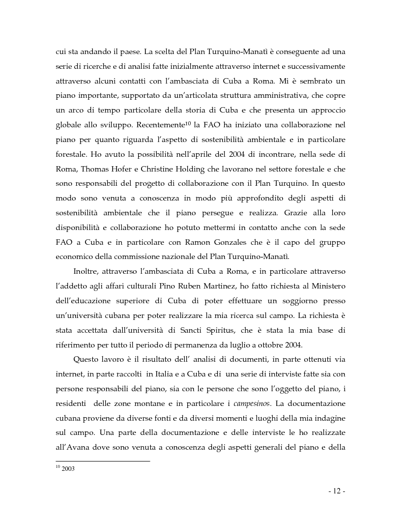 Anteprima della tesi: Ripensare lo sviluppo. Etnografia del Plan Turquino Manati a Cuba., Pagina 5