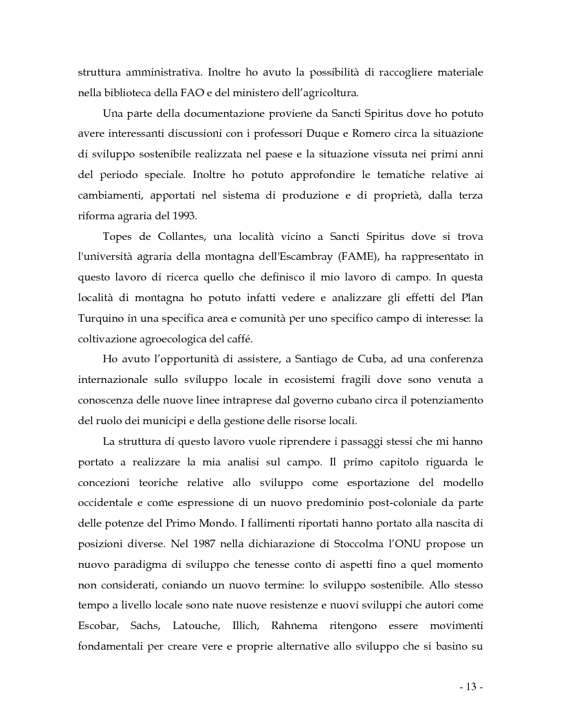 Anteprima della tesi: Ripensare lo sviluppo. Etnografia del Plan Turquino Manati a Cuba., Pagina 6