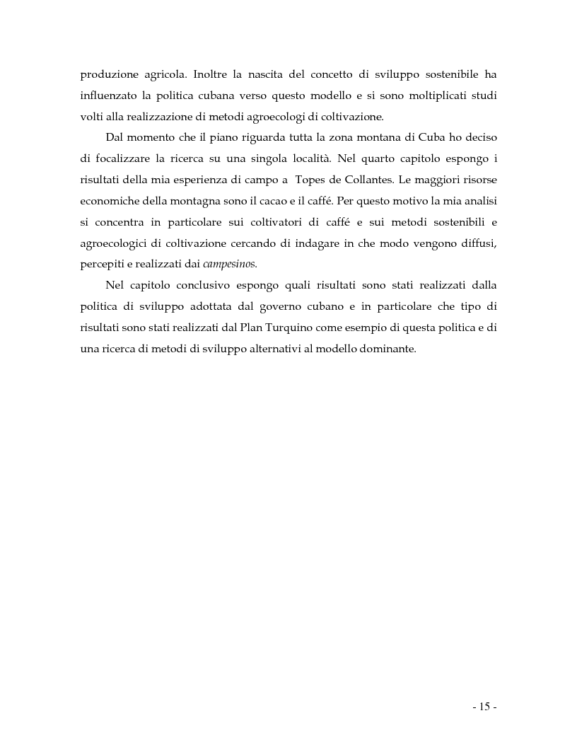 Anteprima della tesi: Ripensare lo sviluppo. Etnografia del Plan Turquino Manati a Cuba., Pagina 8