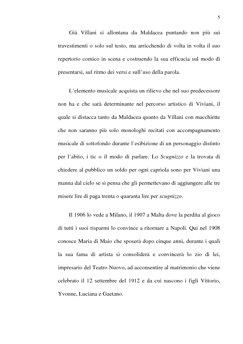 Anteprima della tesi: Dal Varietà a commedia: il ''genere Viviani'', Pagina 5