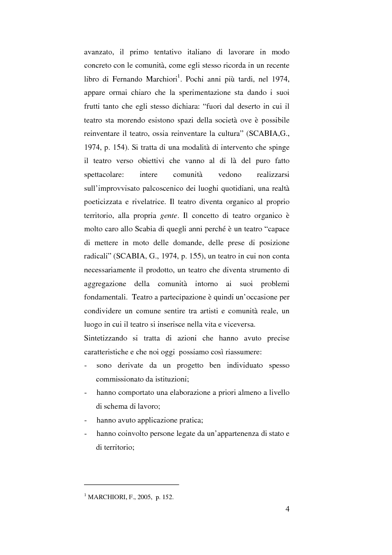 Anteprima della tesi: La ''Drammaturgia Sociale'' di Giuliano Scabia, Pagina 2
