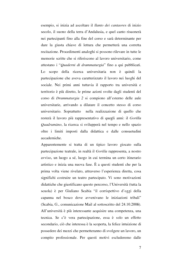 Anteprima della tesi: La ''Drammaturgia Sociale'' di Giuliano Scabia, Pagina 5