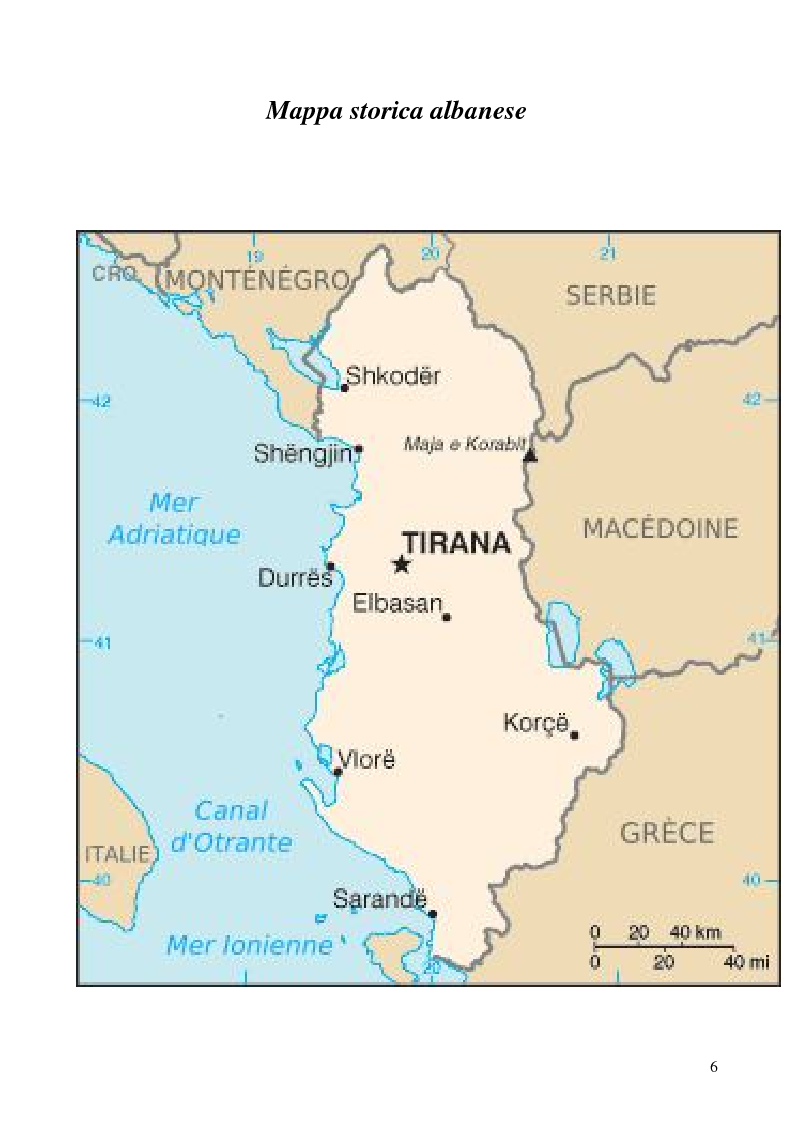 Anteprima della tesi: Le origini del nazionalismo albanese - La nascita di una nazione a maggioranza musulmana in Europa, Pagina 2