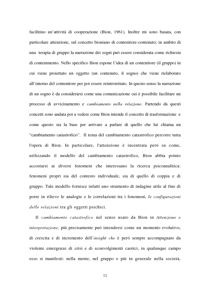 Anteprima della tesi: I sogni predittori di cambiamento nella psicoterapia di gruppo, Pagina 3