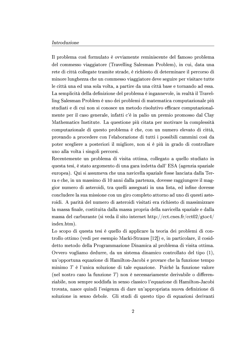 Anteprima della tesi: Su di un problema di visita ottima, Pagina 2