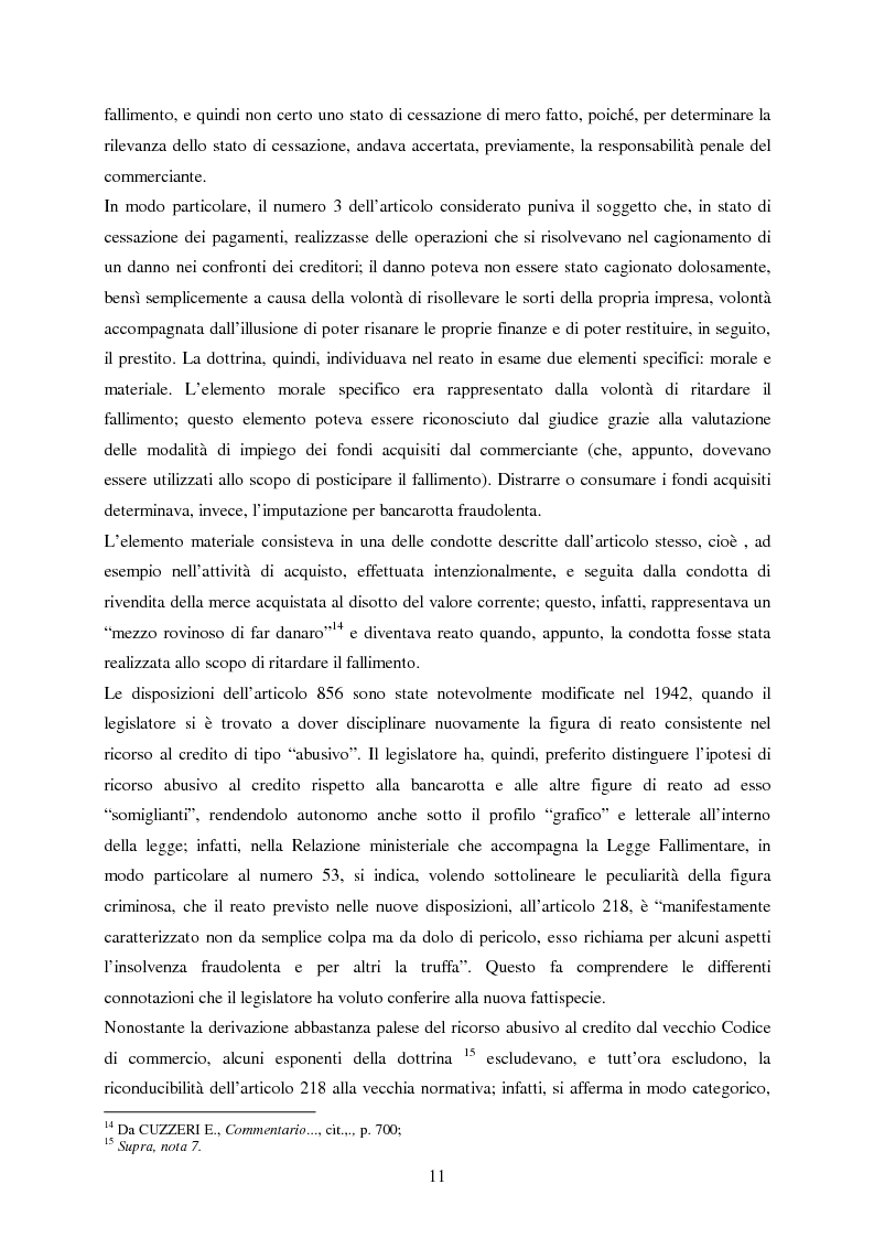 Anteprima della tesi: Il ricorso abusivo al credito, Pagina 6