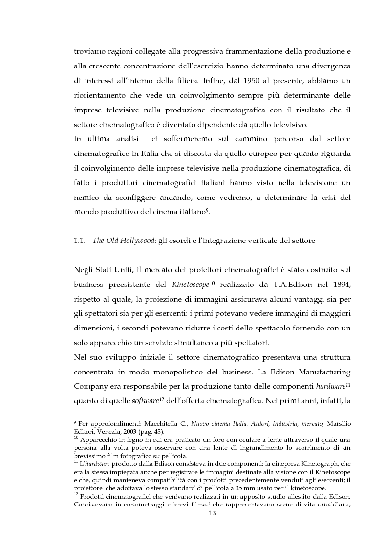 Anteprima della tesi: Ruoli e politiche di marketing del distributore nella filiera cinematografica: alcuni casi a confronto, Pagina 11