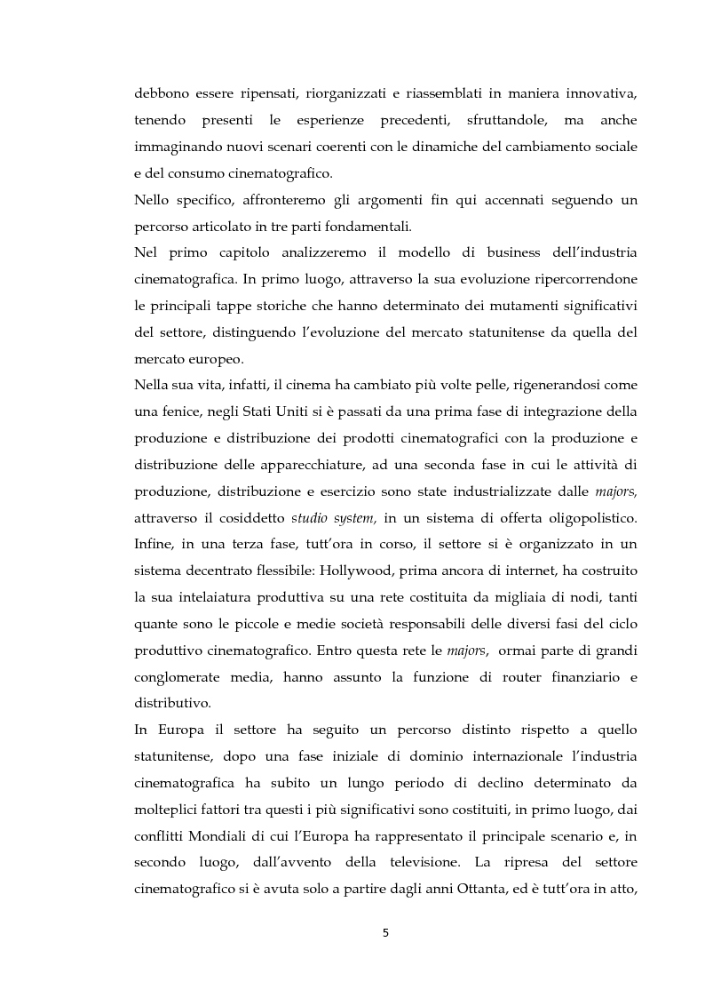 Anteprima della tesi: Ruoli e politiche di marketing del distributore nella filiera cinematografica: alcuni casi a confronto, Pagina 3