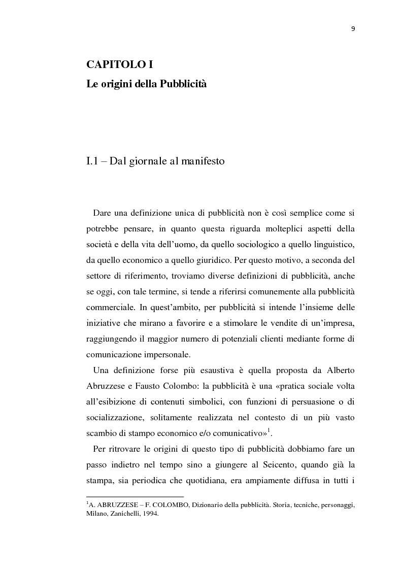 Anteprima della tesi: Il manifesto pubblicitario tra arte e comunicazione, Pagina 4