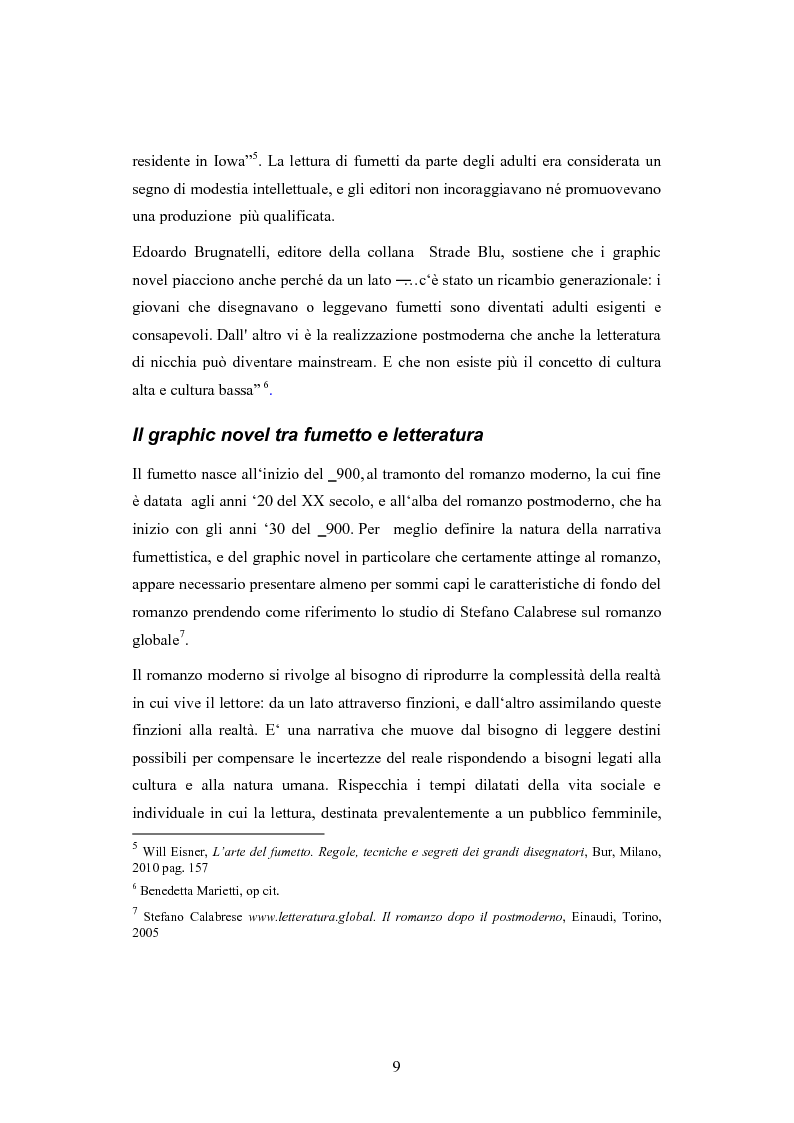 Anteprima della tesi: Graphic novel e nuovi media, Pagina 8
