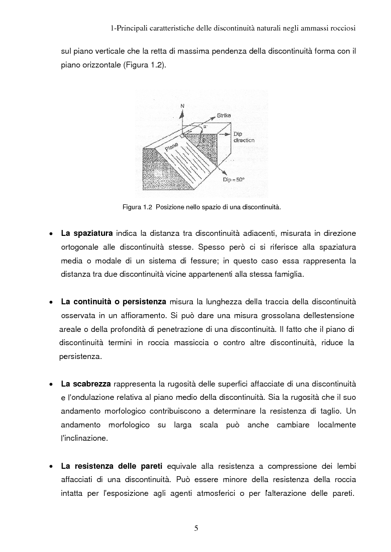 Anteprima della tesi: Metodi empirici per la valutazione della stabilità dei pendii in roccia, Pagina 4