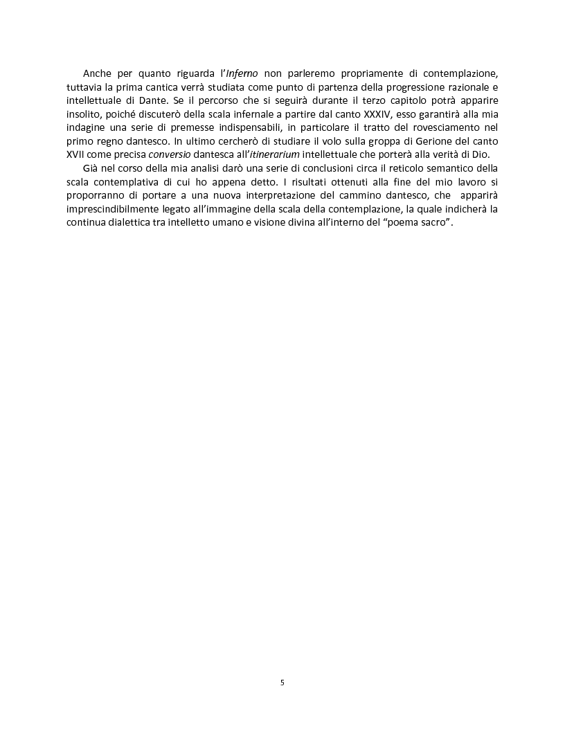 Anteprima della tesi: La scala della contemplazione nella Commedia, Pagina 3