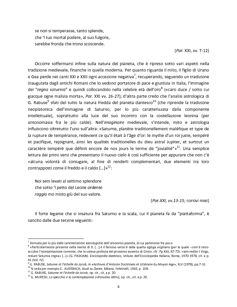 Anteprima della tesi: La scala della contemplazione nella Commedia, Pagina 6