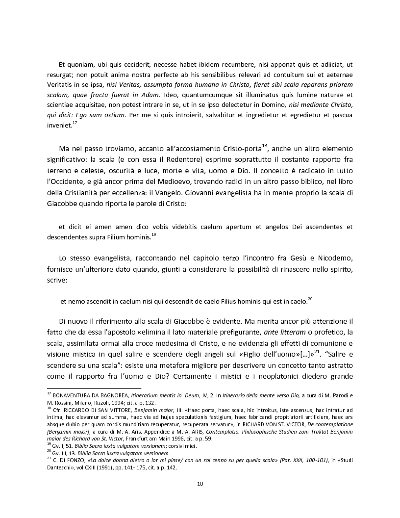 Anteprima della tesi: La scala della contemplazione nella Commedia, Pagina 8