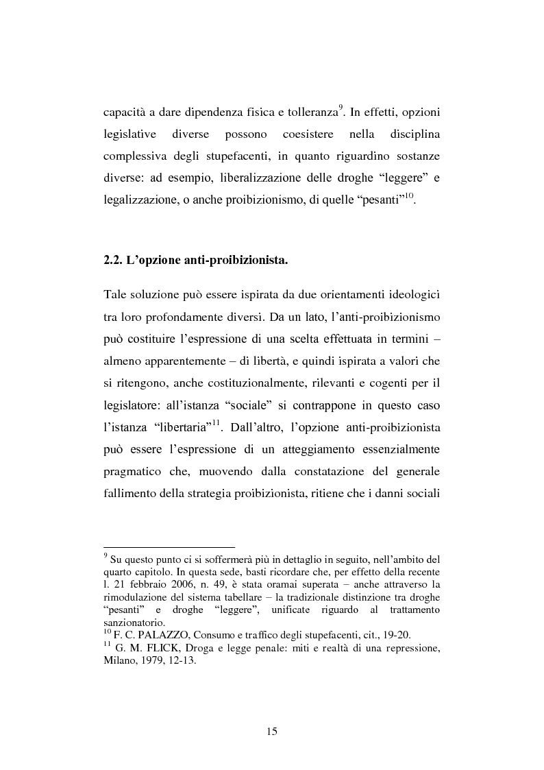 Anteprima della tesi: La disciplina degli stupefacenti. Le condotte sanzionate. In particolare: i traffici illeciti di droga., Pagina 12