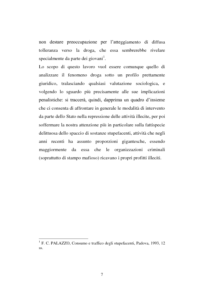 Anteprima della tesi: La disciplina degli stupefacenti. Le condotte sanzionate. In particolare: i traffici illeciti di droga., Pagina 4