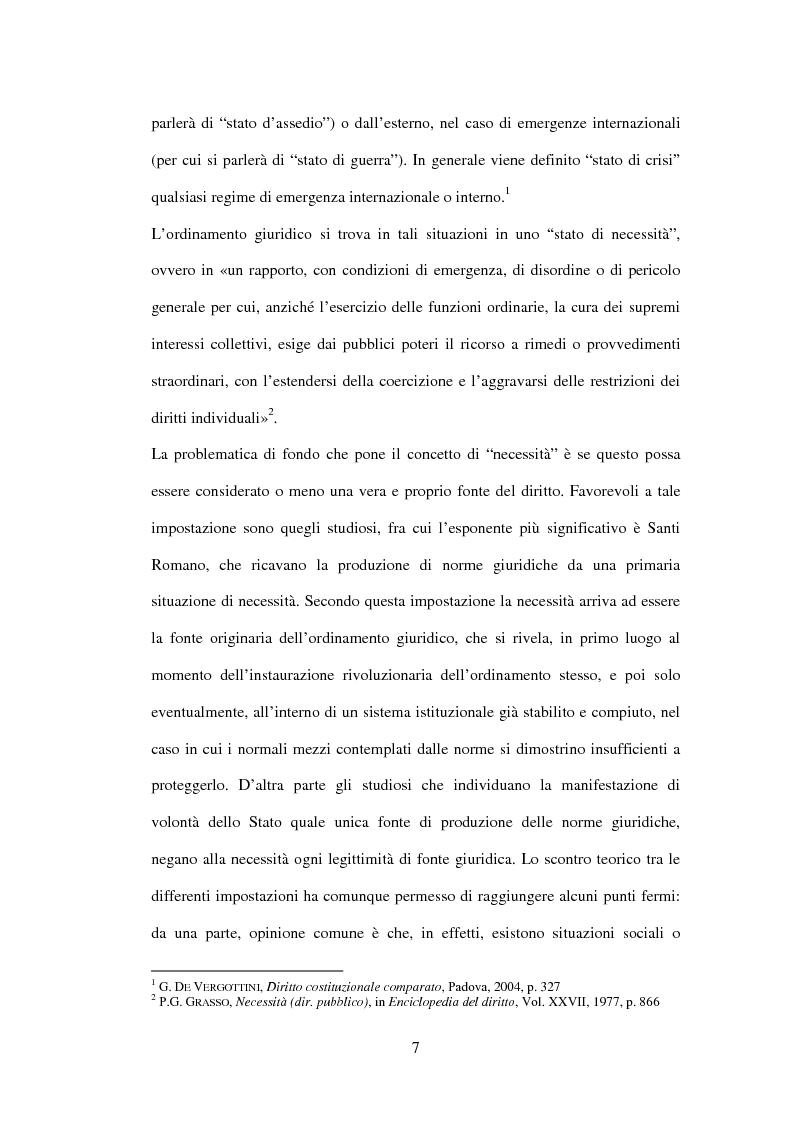 Anteprima della tesi: Lo stato d’emergenza nel diritto pubblico francese: dalla crisi algerina del 1955 ai disordini nelle periferie francesi del 2005, Pagina 3