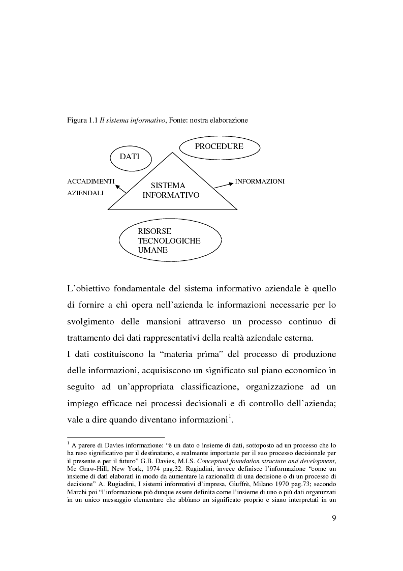 Anteprima della tesi: Il sistema informativo contabile dell'Agenzia del Territorio - Il caso dell'Ufficio Provinciale di Foggia, Pagina 5