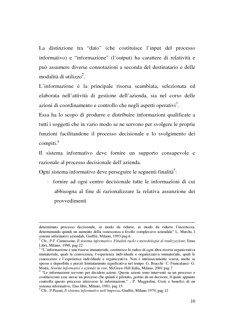 Anteprima della tesi: Il sistema informativo contabile dell'Agenzia del Territorio - Il caso dell'Ufficio Provinciale di Foggia, Pagina 6