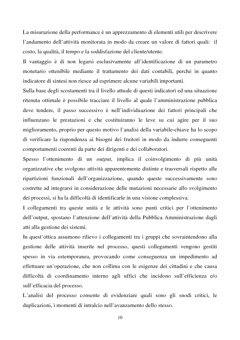 Anteprima della tesi: La carta dei servizi dell'Agenzia del Territorio: il caso dell'ufficio provinciale di Foggia, Pagina 9