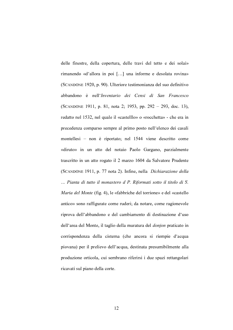 Anteprima della tesi: Ricerche archologiche nel Castello del Monte di Montella 1985 – 86: le ceramiche dei settori A, B, C, e saggio G, Pagina 13