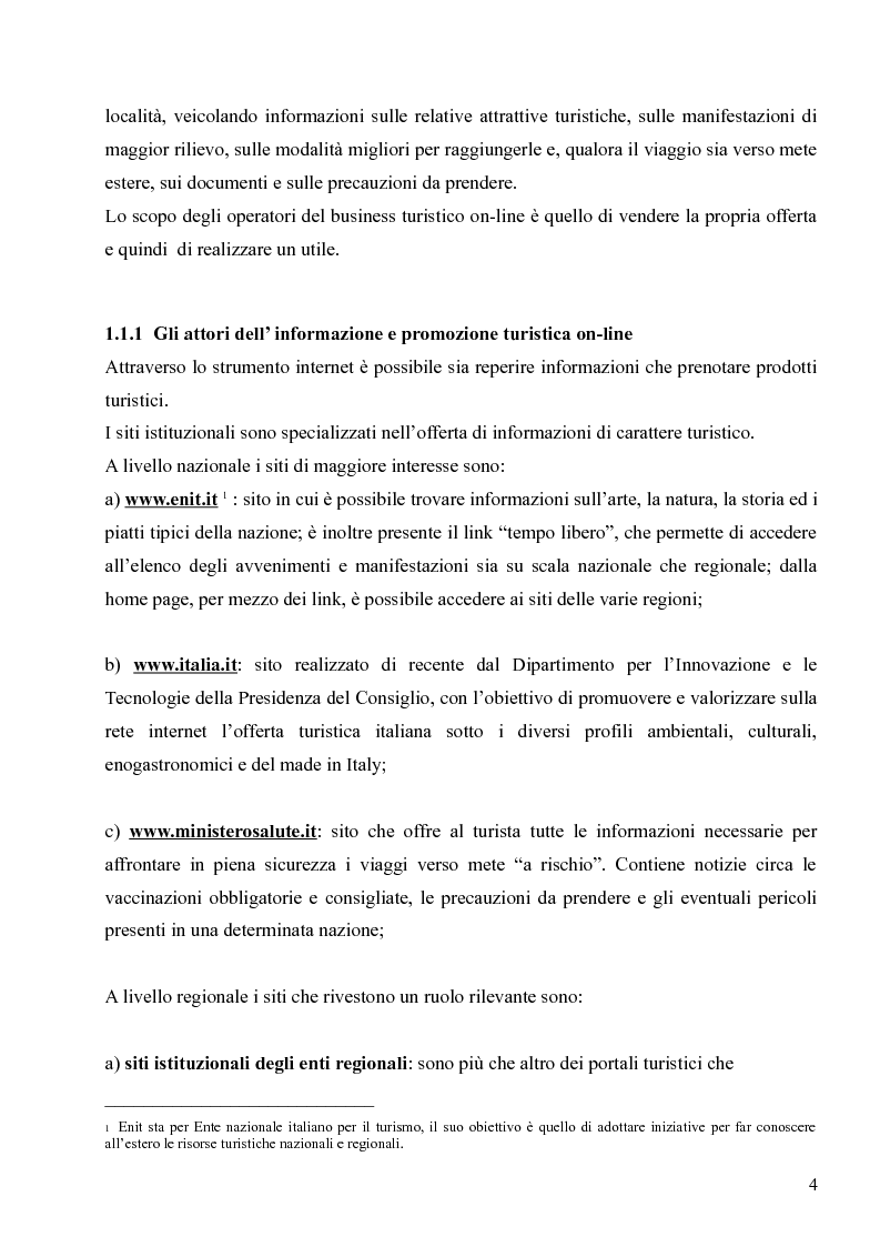 Anteprima della tesi: Il ruolo dell'information and communication technology sulla filiera turistica on-line: il caso expedia.it, Pagina 6