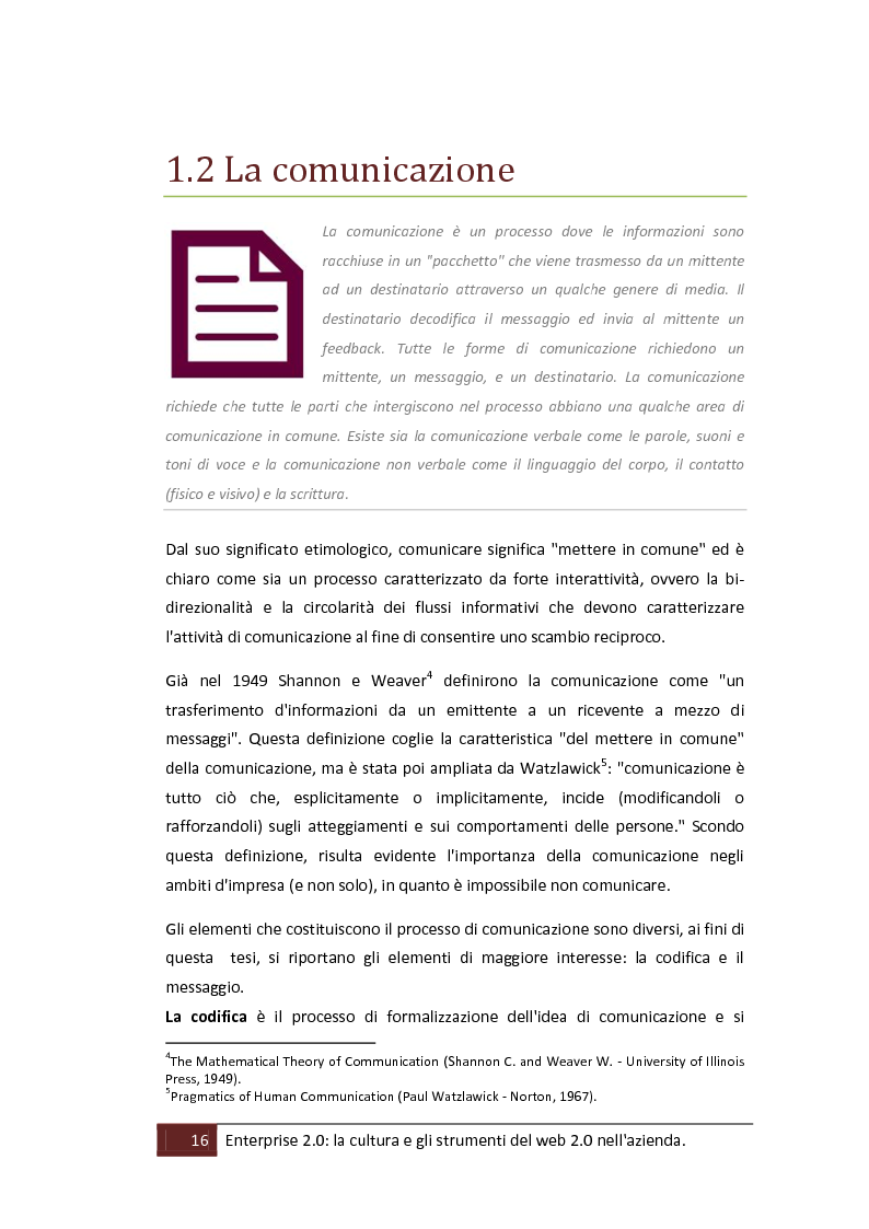 Anteprima della tesi: Enterprise 2.0: la cultura e gli strumenti del web 2.0 in azienda, Pagina 11