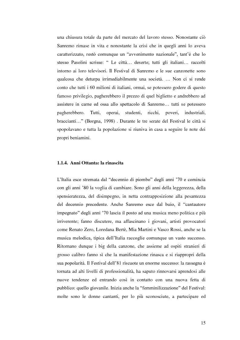 Anteprima della tesi: L'Italia che cambia: analisi statistico-testuale delle canzoni del Festival di Sanremo dagli anni '50 ad oggi, Pagina 8