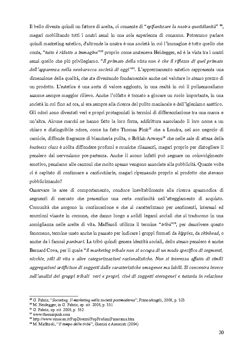 Estratto dalla tesi: Altri marketing - Strategie non convenzionali per i nuovi consumatori