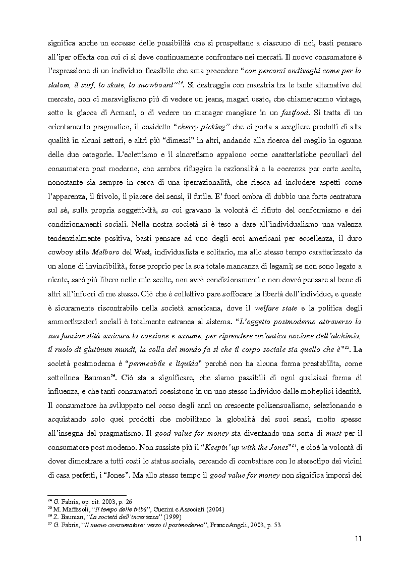 Anteprima della tesi: Altri marketing - Strategie non convenzionali per i nuovi consumatori, Pagina 11