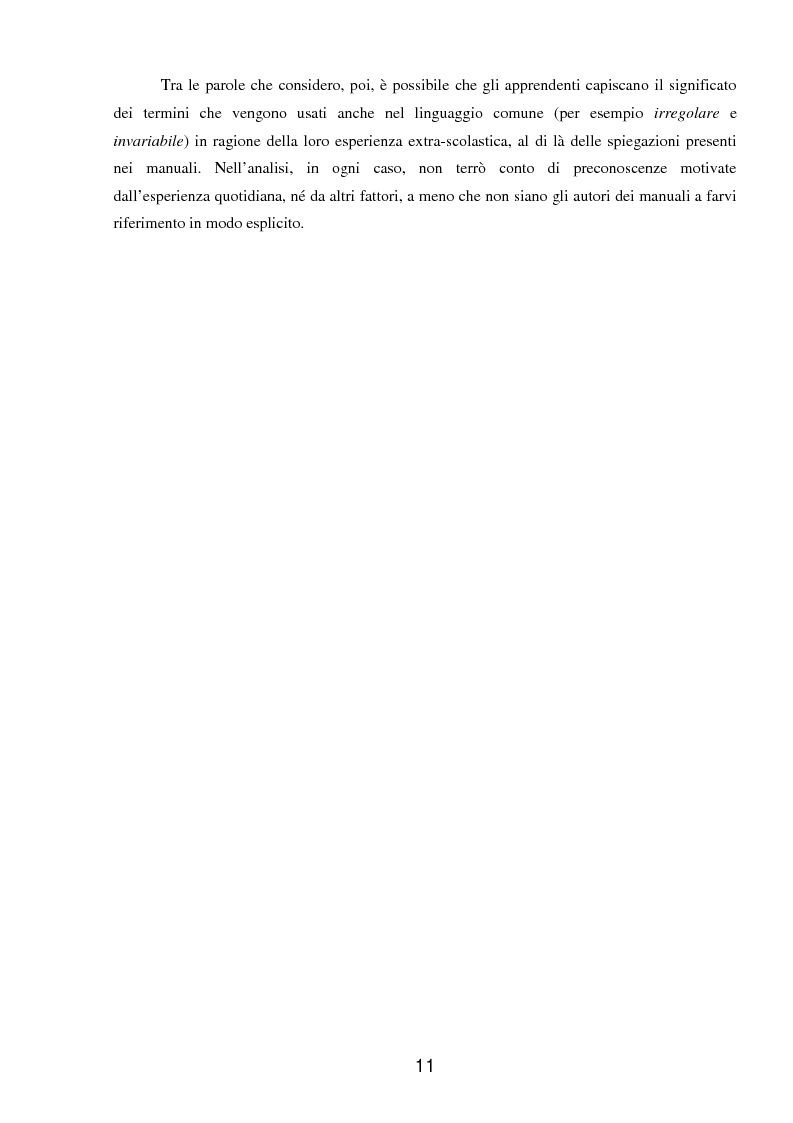 Anteprima della tesi: Le parole della grammatica nei manuali di italiano L2, Pagina 8