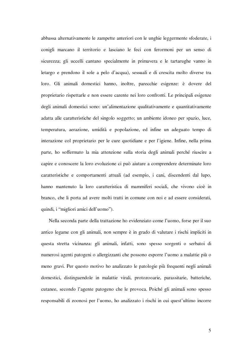 Anteprima della tesi: Norme igienico-sanitarie nella relazione uomo-animale domestico. Risultati di un'indagine esplorativa nel siracusano., Pagina 3
