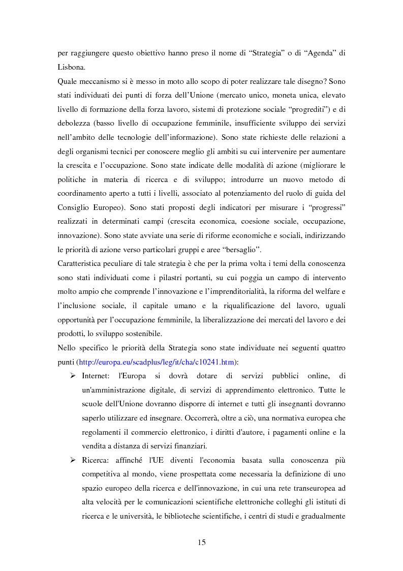 Anteprima della tesi: Modelli e tecniche di governo europeo attraverso un caso di governance regionale, Pagina 11