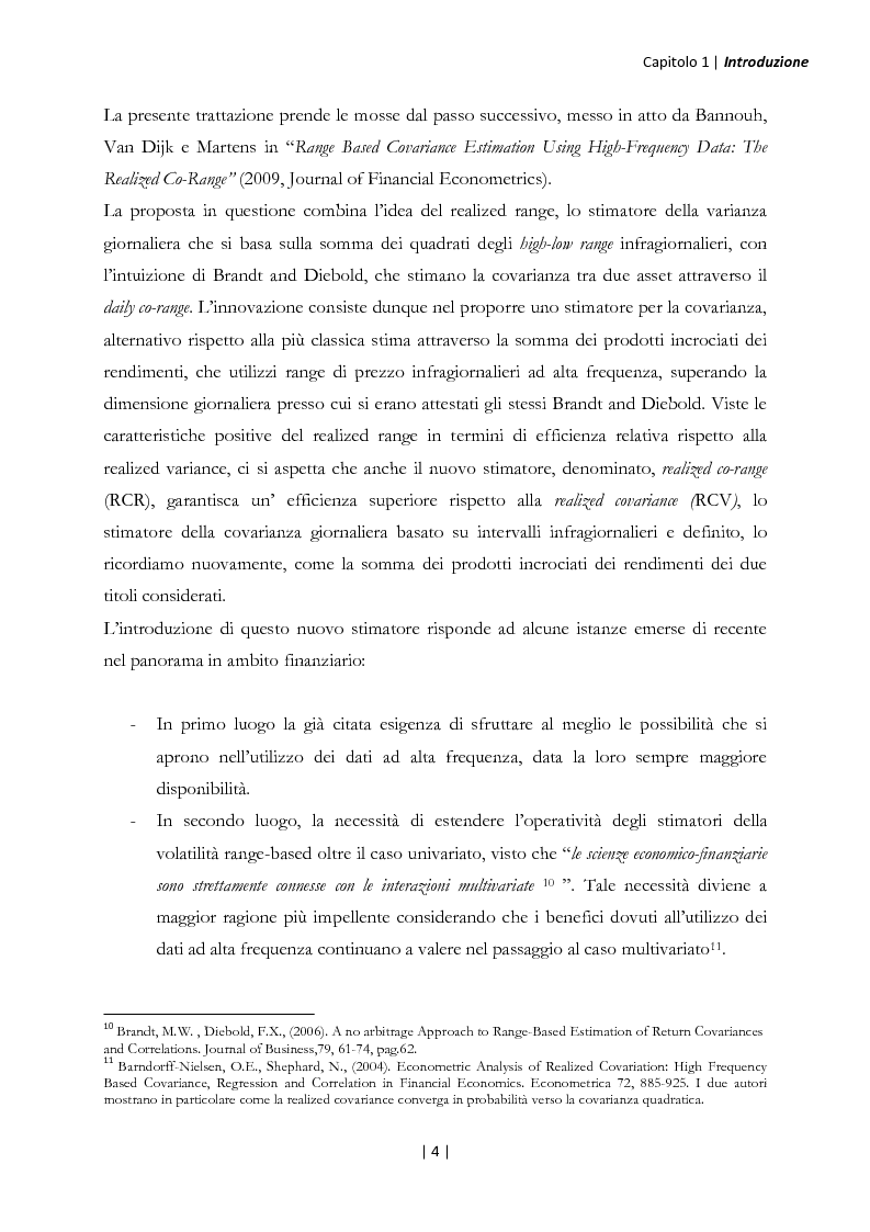 Anteprima della tesi: La stima della covarianza mediante approcci alternativi basati su dati ad alta frequenza, Pagina 5