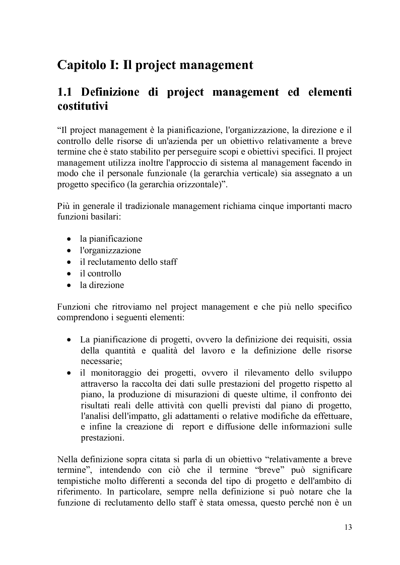 Anteprima della tesi: Logiche di allineamento della valutazione della performance del project manager e d'impresa nelle PMI, Pagina 4