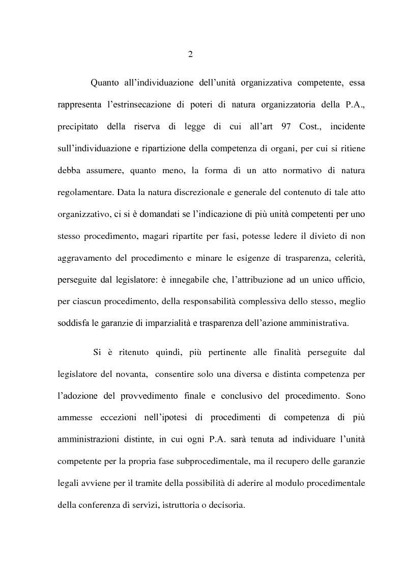 Anteprima della tesi: Il responsabile del procedimento amministrativo, Pagina 3