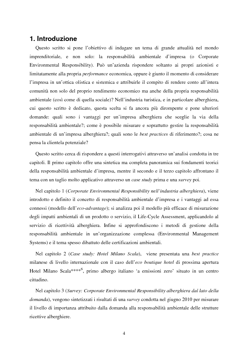Anteprima della tesi: Corporate Environmental Responsibility nell'industria alberghiera, Pagina 3