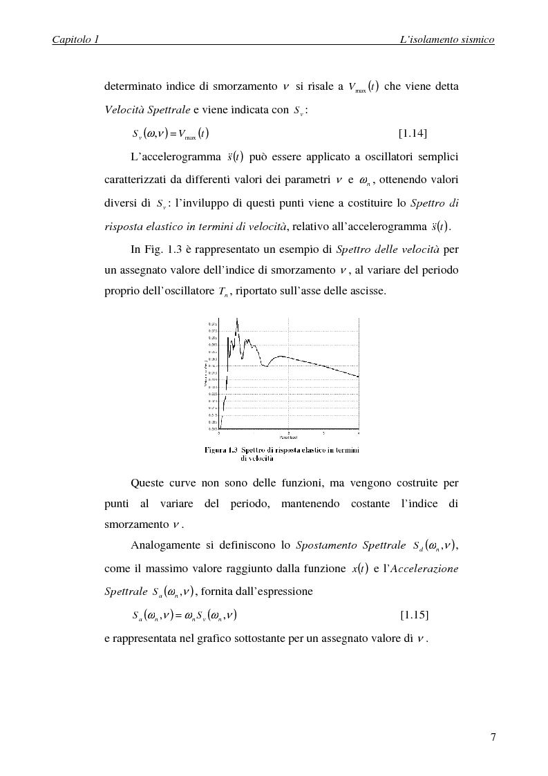 Anteprima della tesi: Progettazione di un edificio in c.a. su isolatori in zona sismica. Confronto con la soluzione a base fissa., Pagina 6