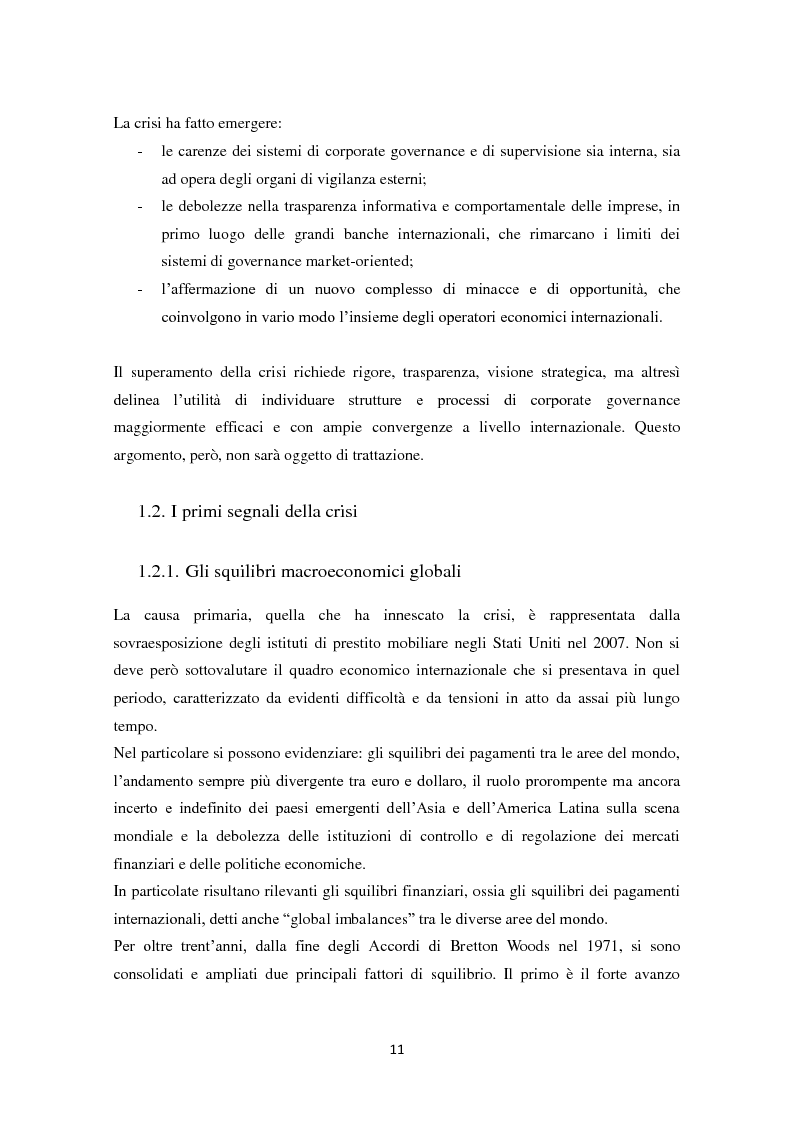 Anteprima della tesi: Crisi economica globale ed efficacia dei sistemi di controllo esterno, Pagina 7