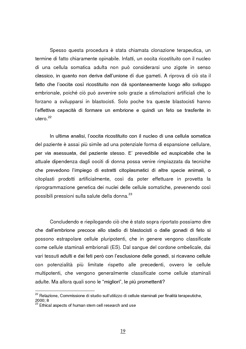 Estratto dalla tesi: Donazione delle cellule staminali da cordone ombelicale. Progetto di raccolta ed ipotesi applicativa per la Provincia Autonoma di Bolzano