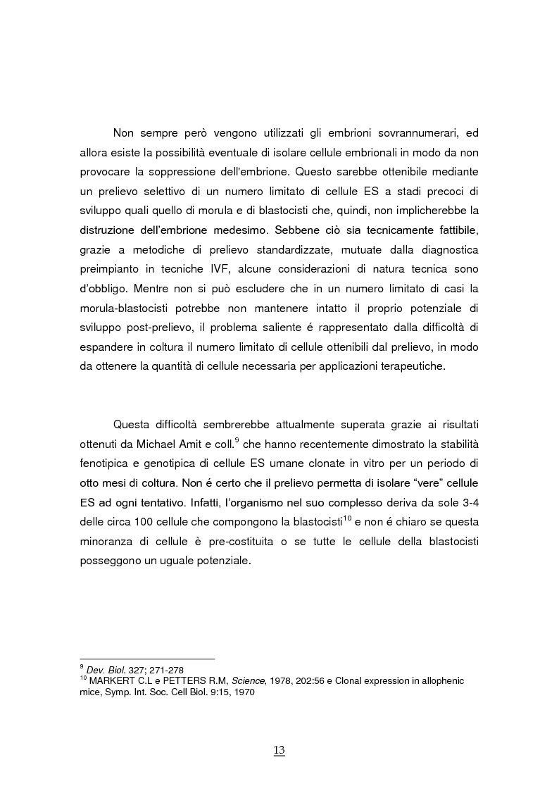 Anteprima della tesi: Donazione delle cellule staminali da cordone ombelicale. Progetto di raccolta ed ipotesi applicativa per la Provincia Autonoma di Bolzano, Pagina 10