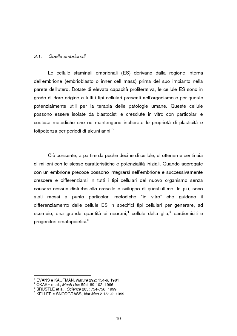 Anteprima della tesi: Donazione delle cellule staminali da cordone ombelicale. Progetto di raccolta ed ipotesi applicativa per la Provincia Autonoma di Bolzano, Pagina 7