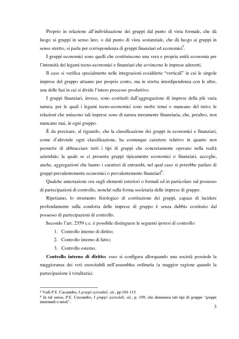 Anteprima della tesi: Il bilancio consolidato del gruppo Intesa Sanpaolo, Pagina 4