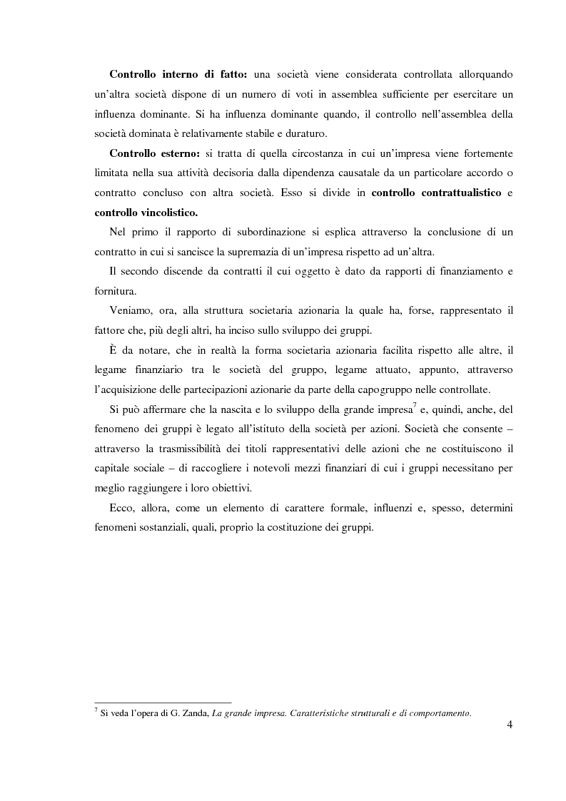 Anteprima della tesi: Il bilancio consolidato del gruppo Intesa Sanpaolo, Pagina 5