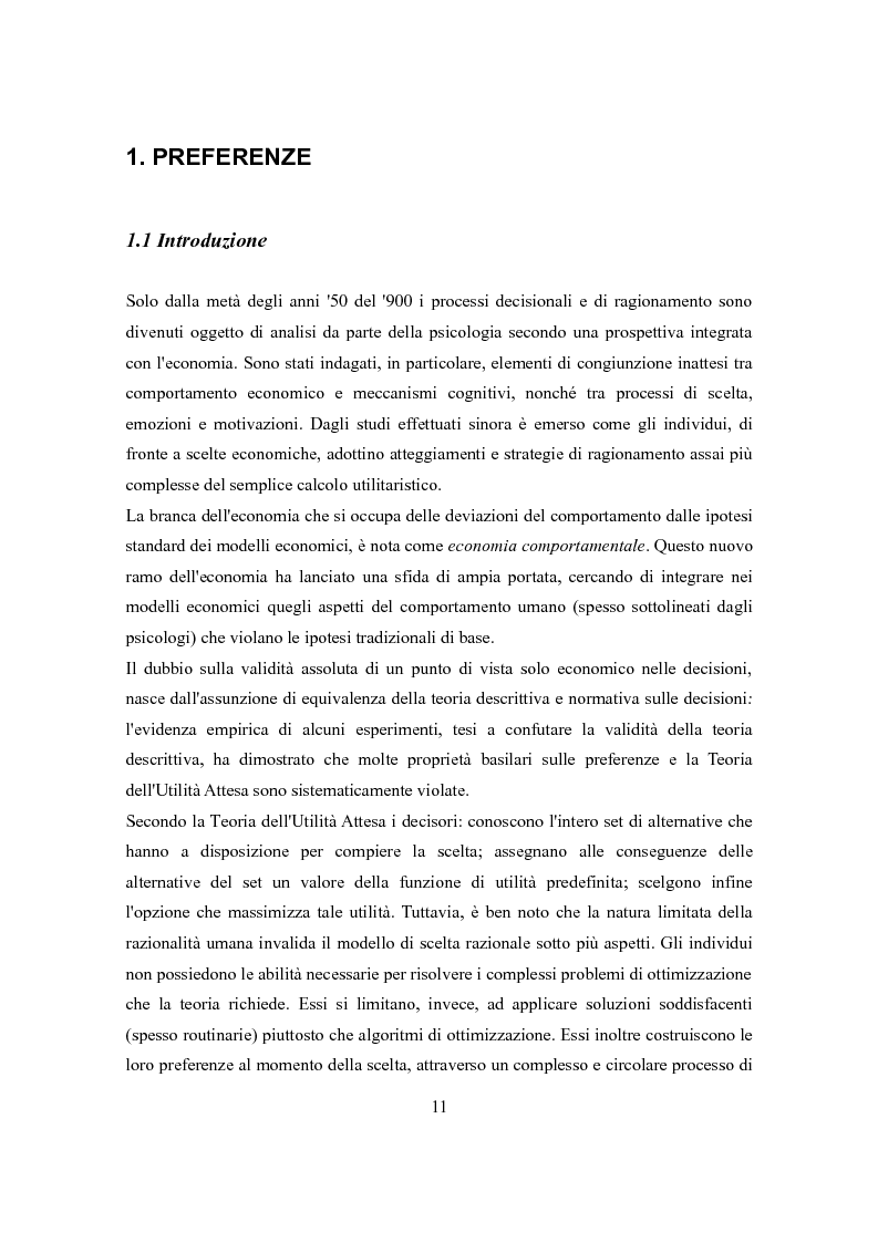 Anteprima della tesi: Differenze individuali negli effetti di contesto: il Cognitive Reflection Test, Pagina 6