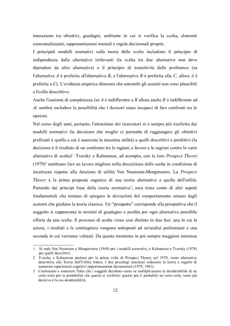 Anteprima della tesi: Differenze individuali negli effetti di contesto: il Cognitive Reflection Test, Pagina 7