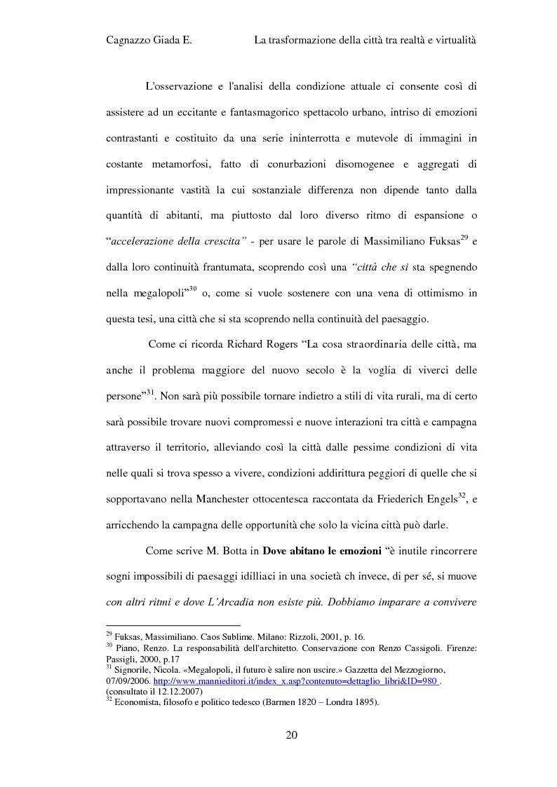 Anteprima della tesi: Trasformazione della città tra realtà e virtualità, Pagina 14