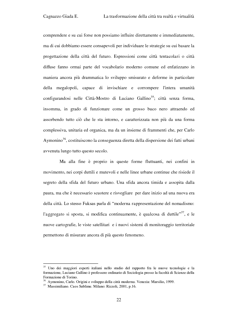 Anteprima della tesi: Trasformazione della città tra realtà e virtualità, Pagina 16