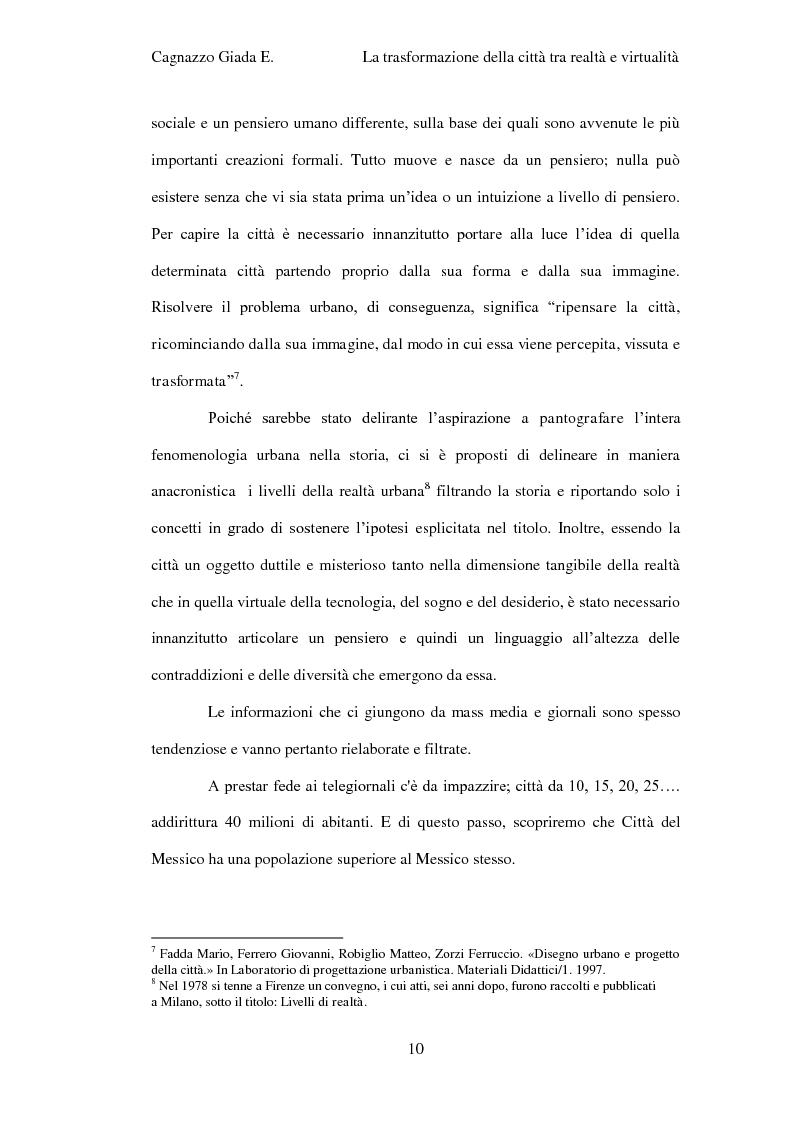 Anteprima della tesi: Trasformazione della città tra realtà e virtualità, Pagina 4