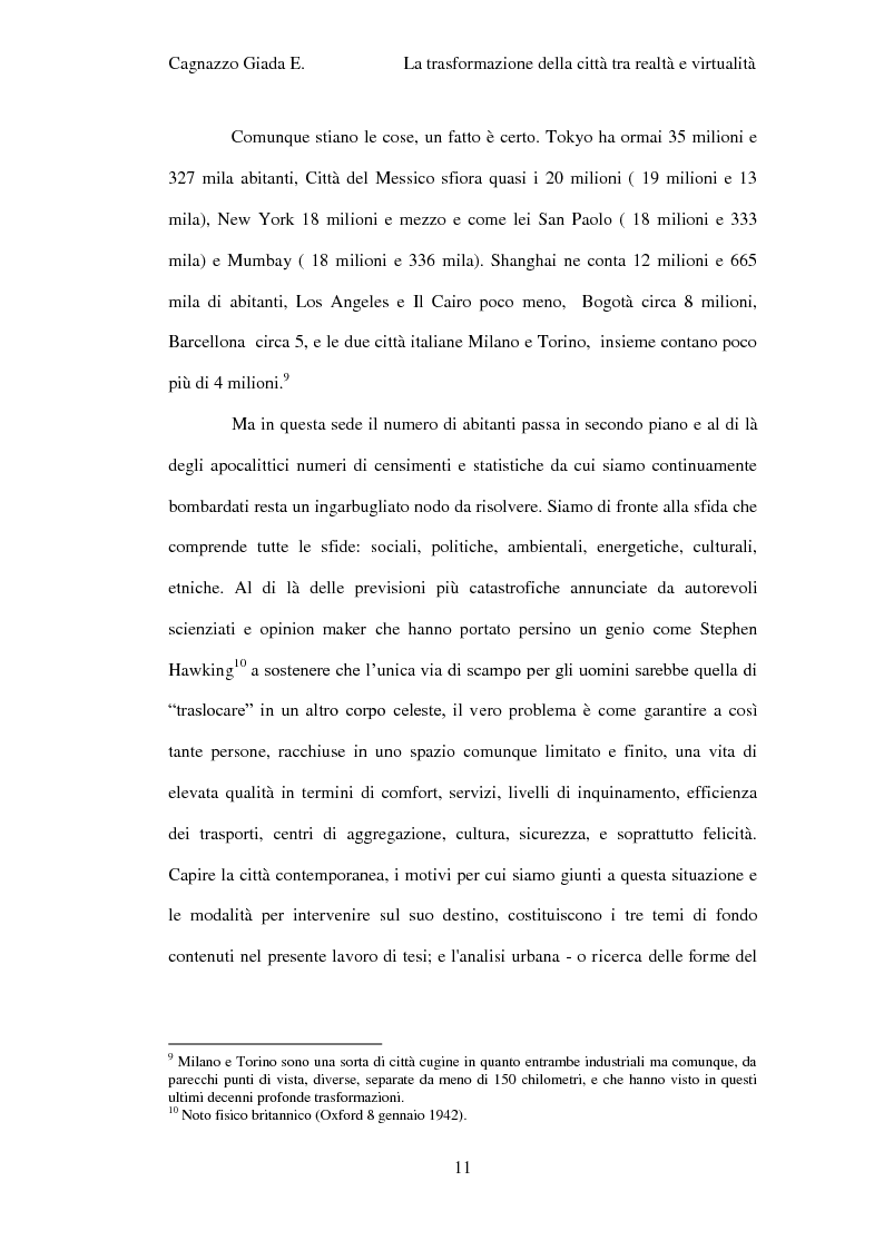 Anteprima della tesi: Trasformazione della città tra realtà e virtualità, Pagina 5